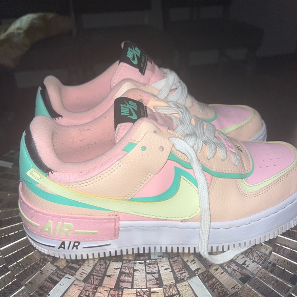 Nike Shoes - Nike Kids Sneakers - Pink, Peach, and Mint